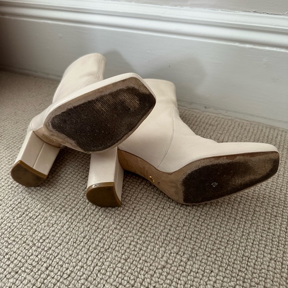 Stuart Weitzman The CARESSA 80 Seashell Stretch Nappa Leather 6.5 M - Picture 5 of 8